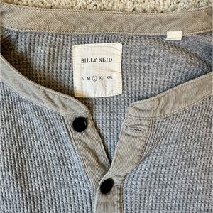 Billy Reid men’s gray long sleeve top size L